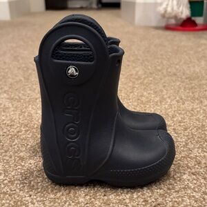 CROCS Kids Dark Blue Rain Boots
